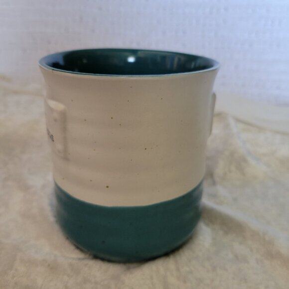 Sheffield Home Mug Coffee Cup MR FABULOUS handled Stoneware blue white 16 oz EUC - Picture 3 of 7